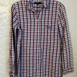Madewell‎ Palma plaid Red and Blue Button Down flannel Shirt size XS